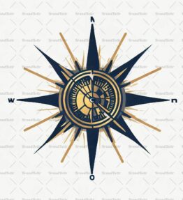 Kompass und Sonnenstrahlen